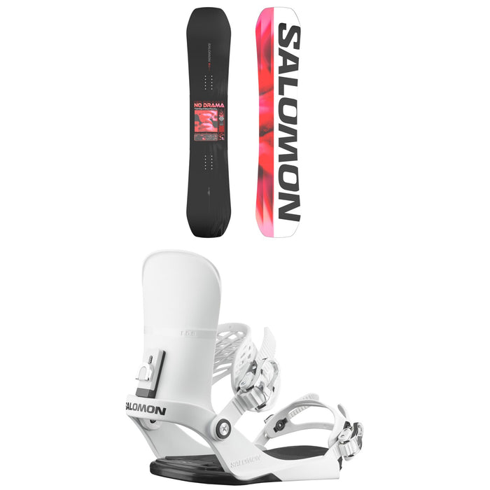 Salomon No Drama Snowboard + EDB Snowboard Bindings - Women's 2026