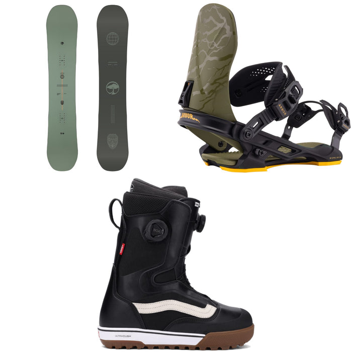 Arbor Formula Decon Snowboard + Hemlock Snowboard Bindings + Vans Aura Pro Snowboard Boots 2026