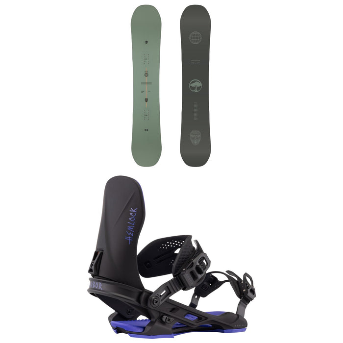 Arbor Formula Decon Snowboard + Hemlock Snowboard Bindings 2026