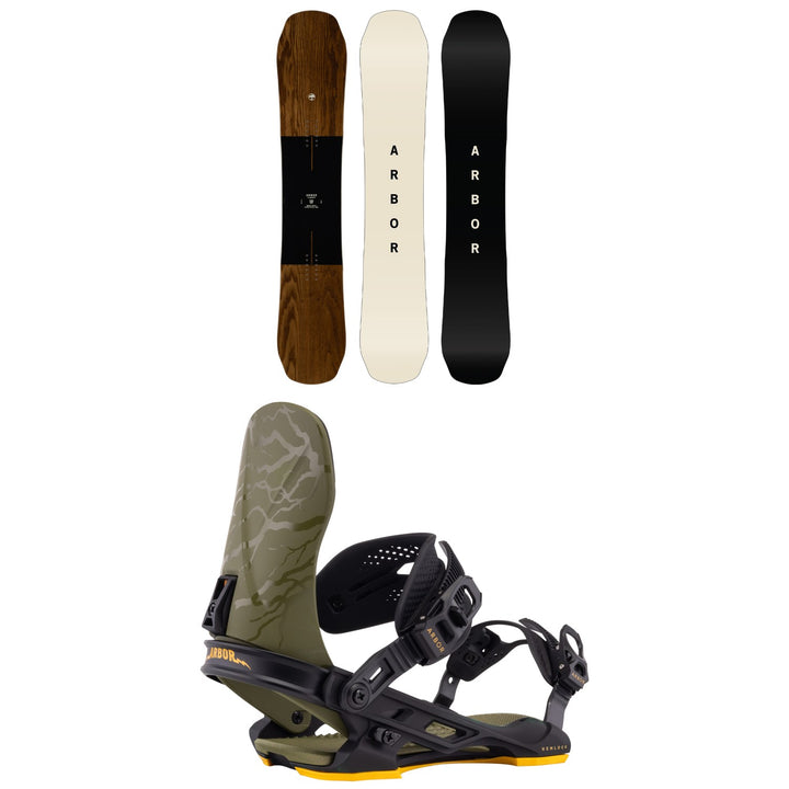 Arbor Element Snowboard + Hemlock Snowboard Bindings 2026