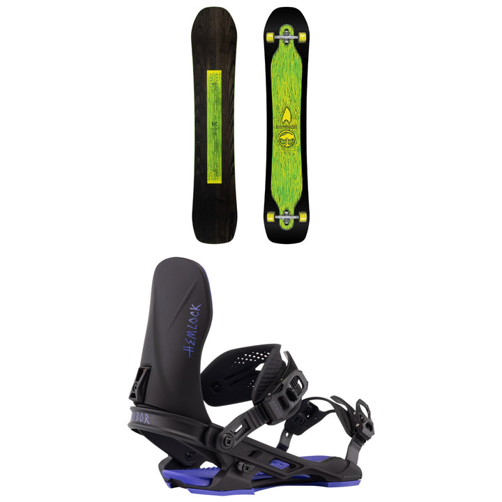 Arbor DK Park Pro Snowboard + Hemlock Snowboard Bindings 2026
