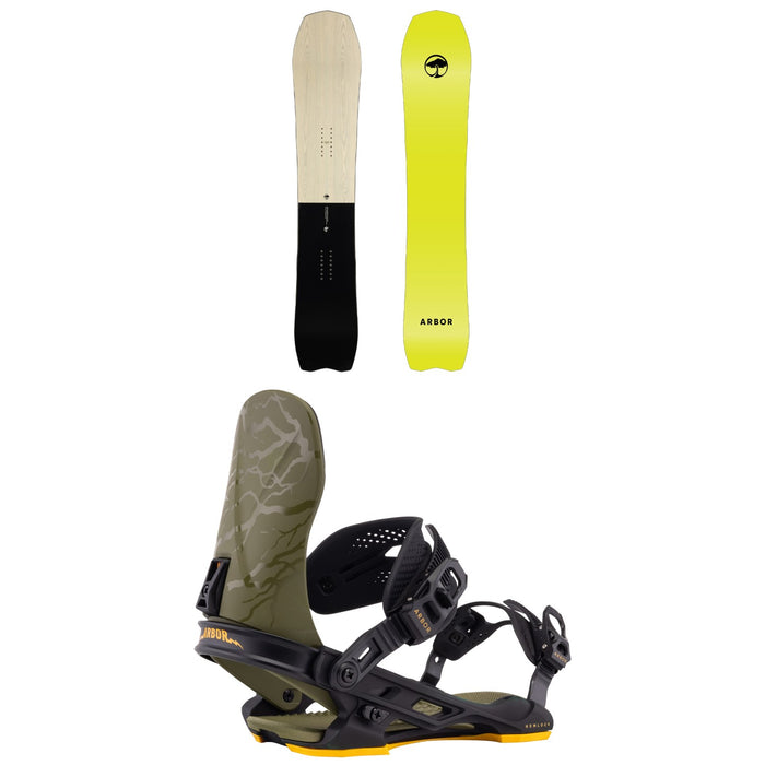 Arbor GPS Snowboard + Hemlock Snowboard Bindings 2026