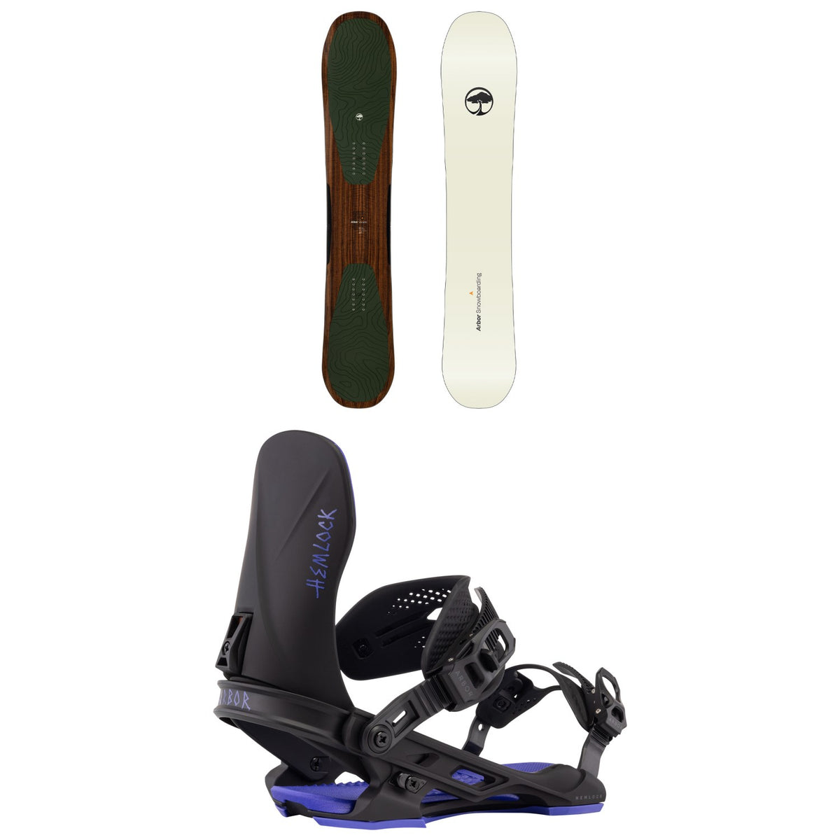 Arbor Verado Snowboard + Hemlock Snowboard Bindings 2026
