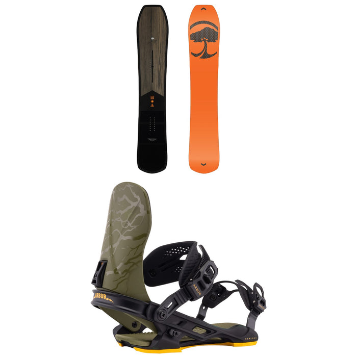 Arbor Carbon Coda Snowboard + Hemlock Snowboard Bindings 2026