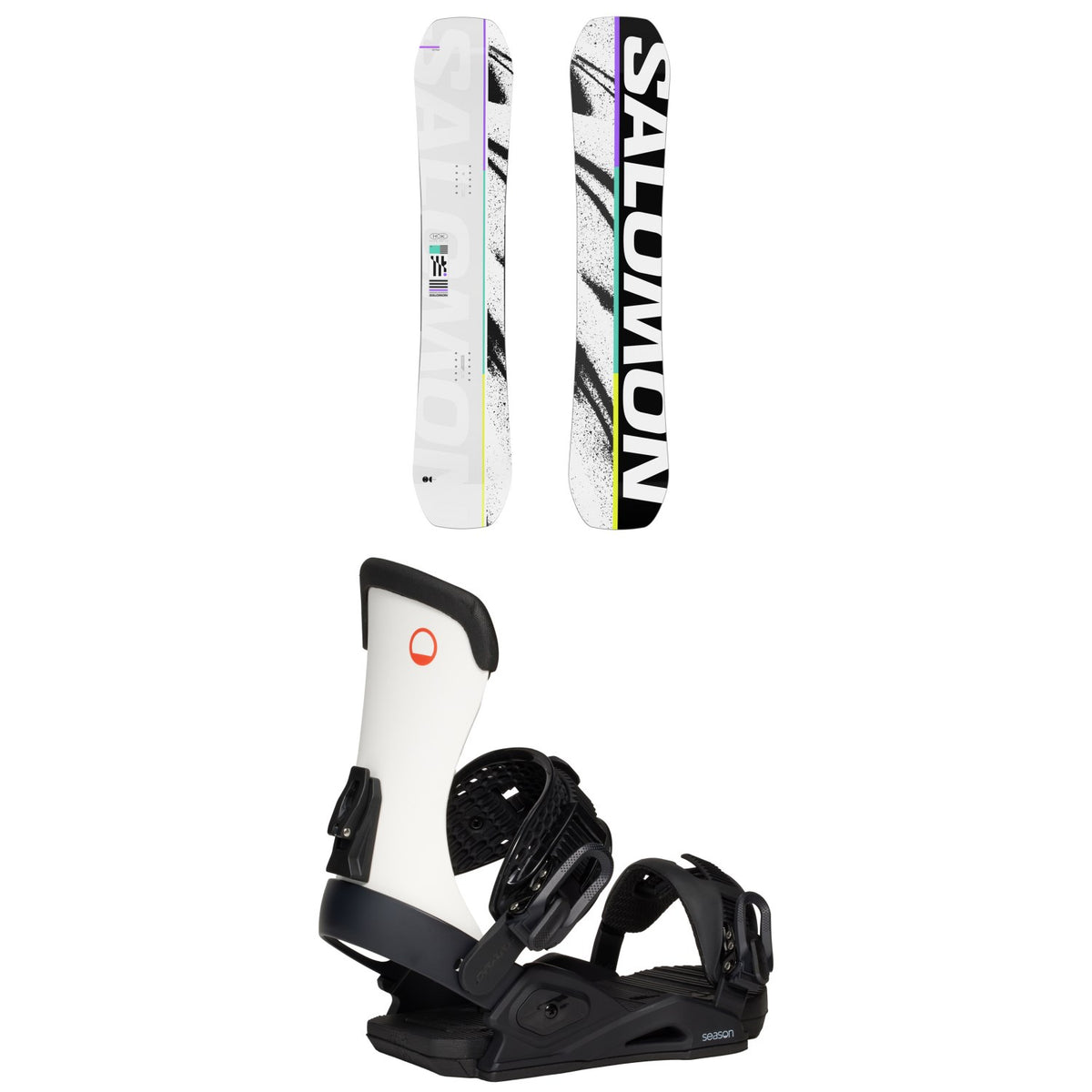 Salomon Huck Knife Snowboard + Season Meld Snowboard Bindings 2026