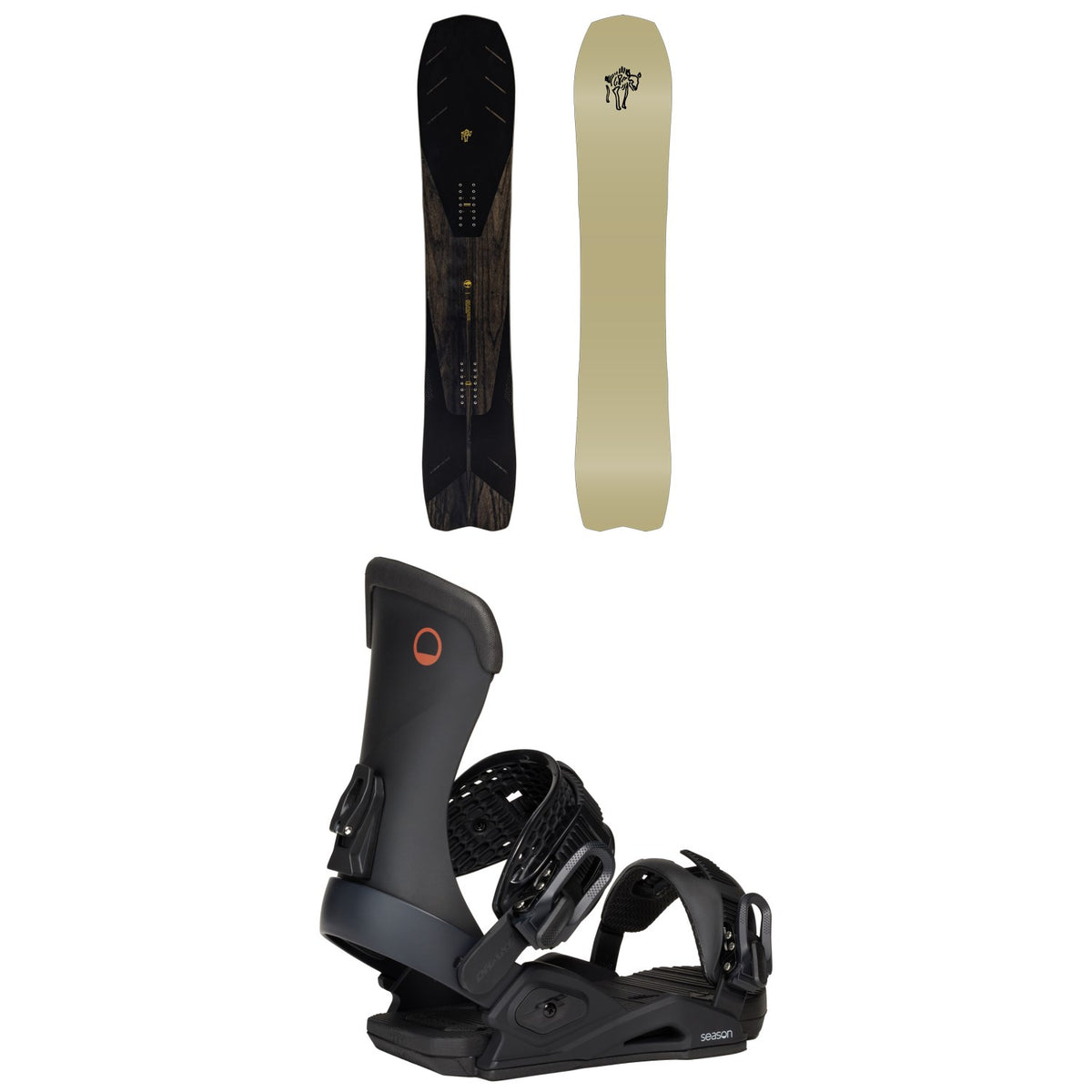 Arbor Bryan Iguchi Pro Snowboard + Season Meld Snowboard Bindings 2026