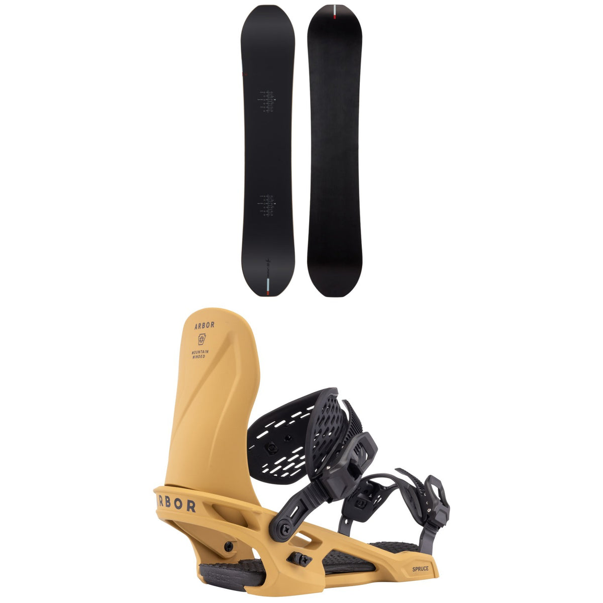 Season Kin Snowboard + Arbor Spruce Snowboard Bindings
