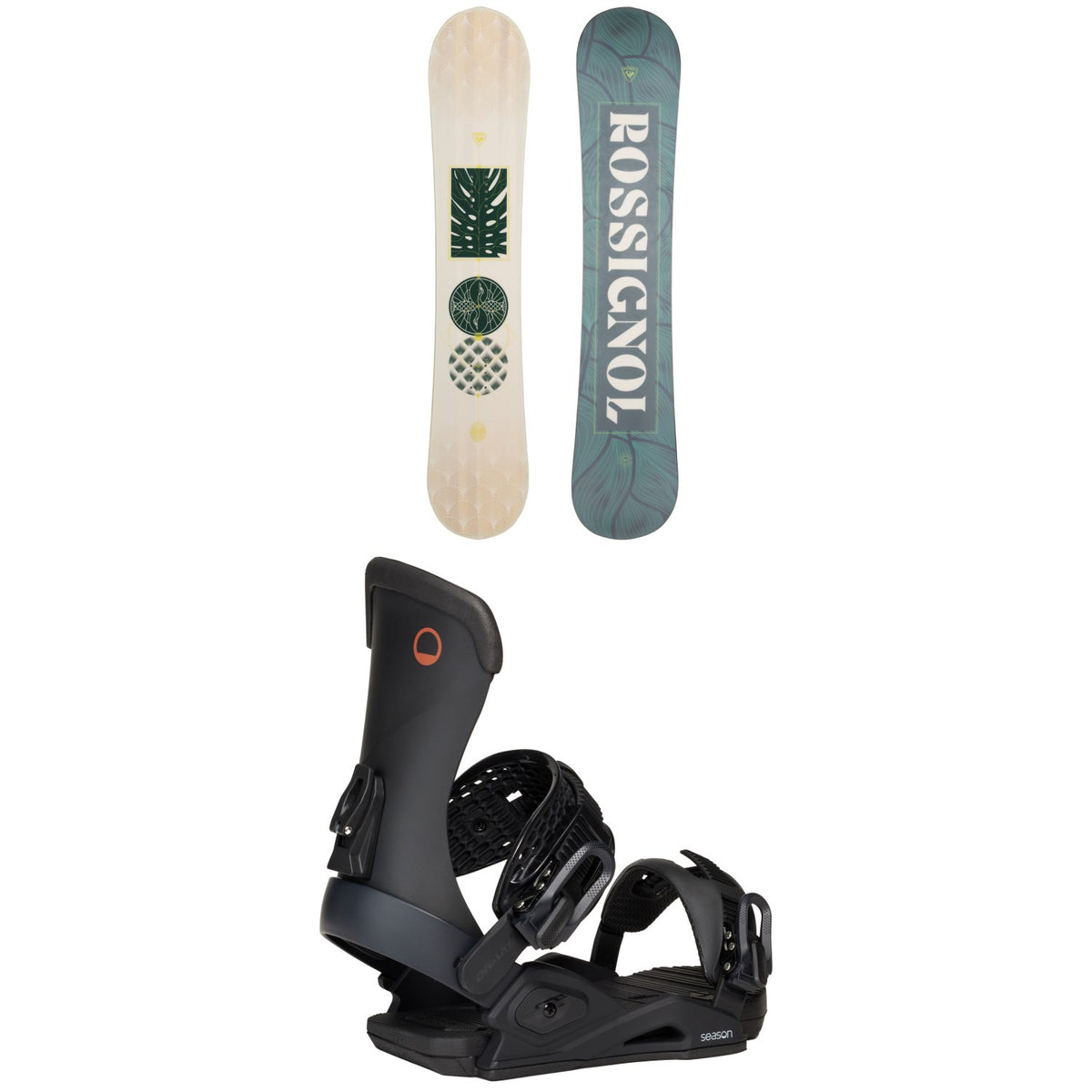 Rossignol Soulside Snowboard + Season Meld Snowboard Bindings