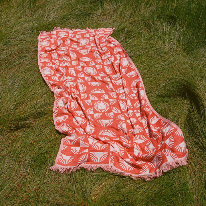 Slowtide Cheyenne Driftweave Turkish Towel Sunburnt