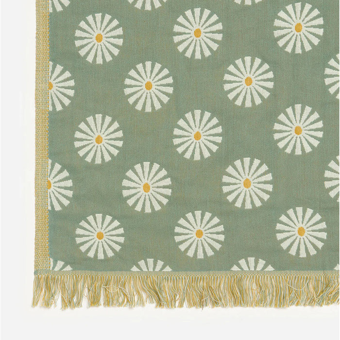 Slowtide Sun Dazed Driftweave Blanket Green