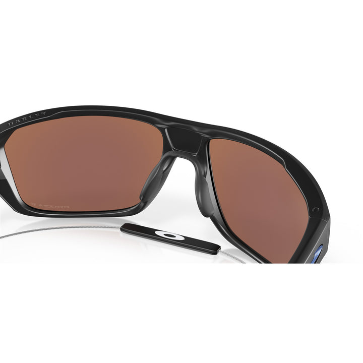 Oakley Split Shot Sunglasses Matte Black/Deep Water Polarized