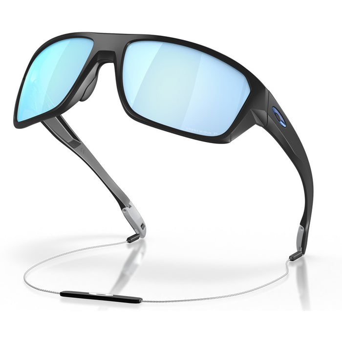 Oakley Split Shot Sunglasses Matte Black/Deep Water Polarized