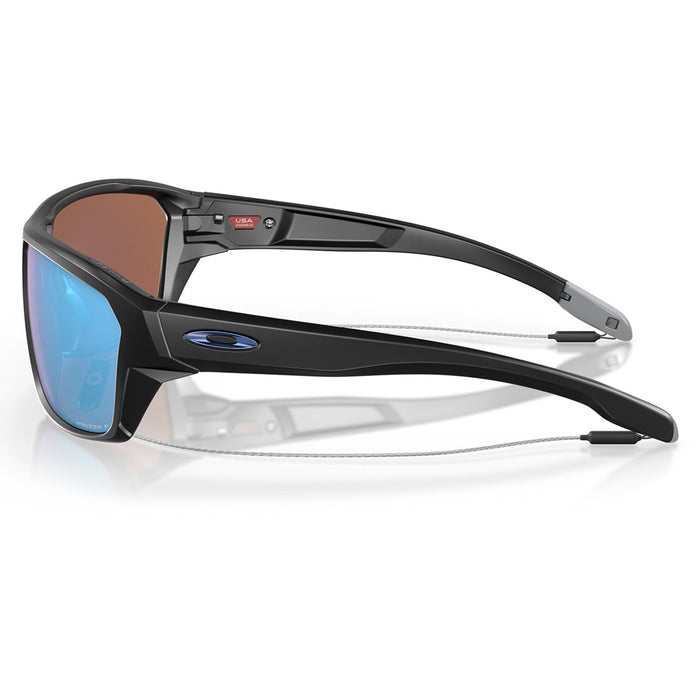 Oakley Split Shot Sunglasses Matte Black/Deep Water Polarized