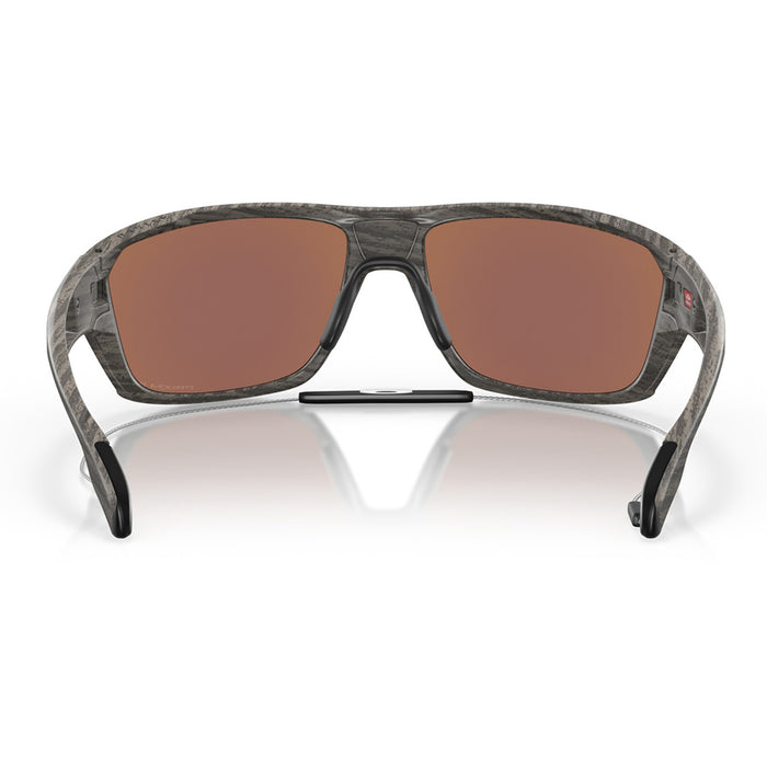 Oakley Split Shot Sunglasses Woodgrain/Prizm Deep Water Polarized
