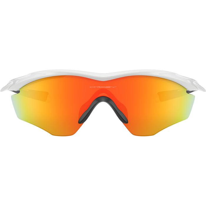 Oakley M2 Frame XL Sunglasses Polished White/Fire Iridium