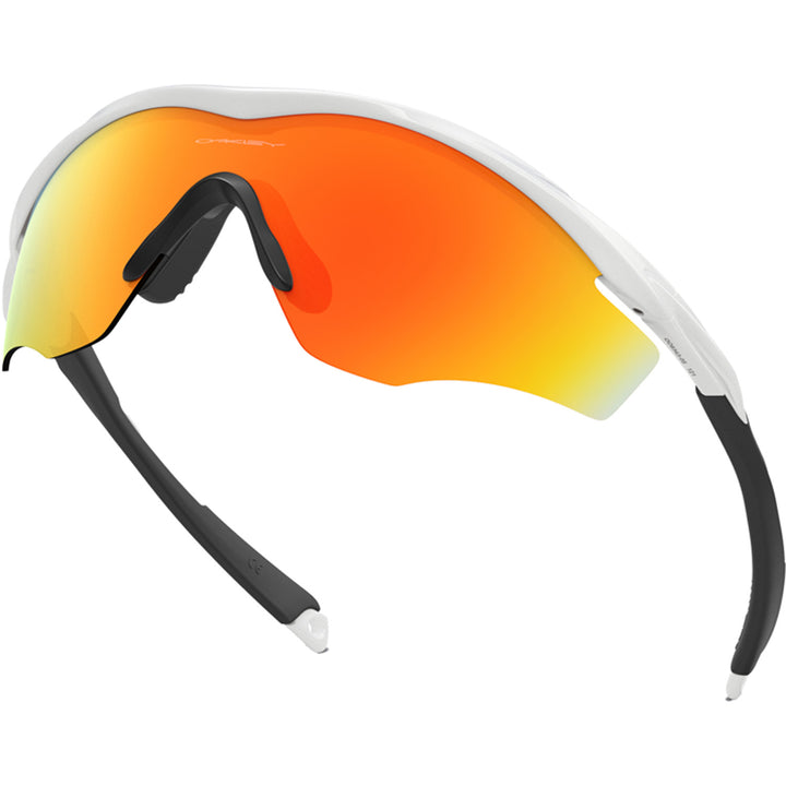 Oakley M2 Frame XL Sunglasses Polished White/Fire Iridium