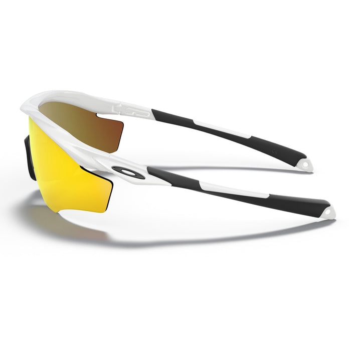 Oakley M2 Frame XL Sunglasses Polished White/Fire Iridium