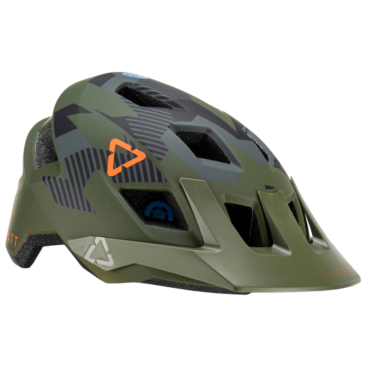 Leatt MTB AllMtn 1.0 Jr Bike Helmet - Kids' Camo Green