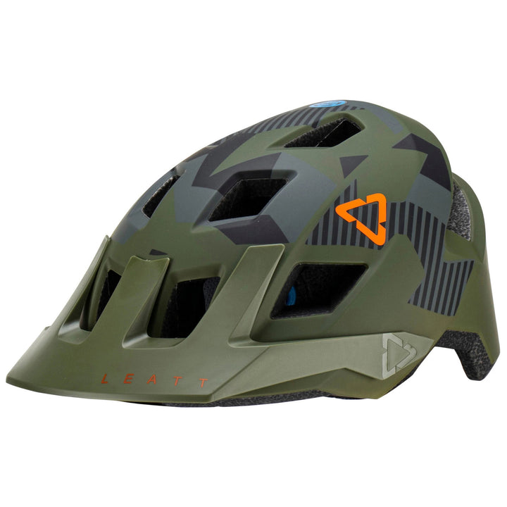 Leatt MTB AllMtn 1.0 Jr Bike Helmet - Kids' Camo Green