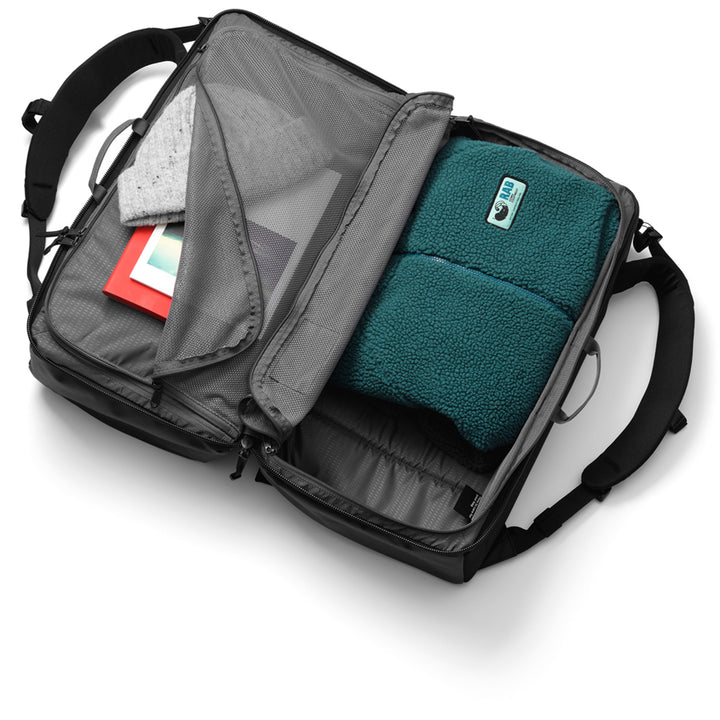 DB Equipment Roamer Pro Split 50L Pro Duffel Black Out