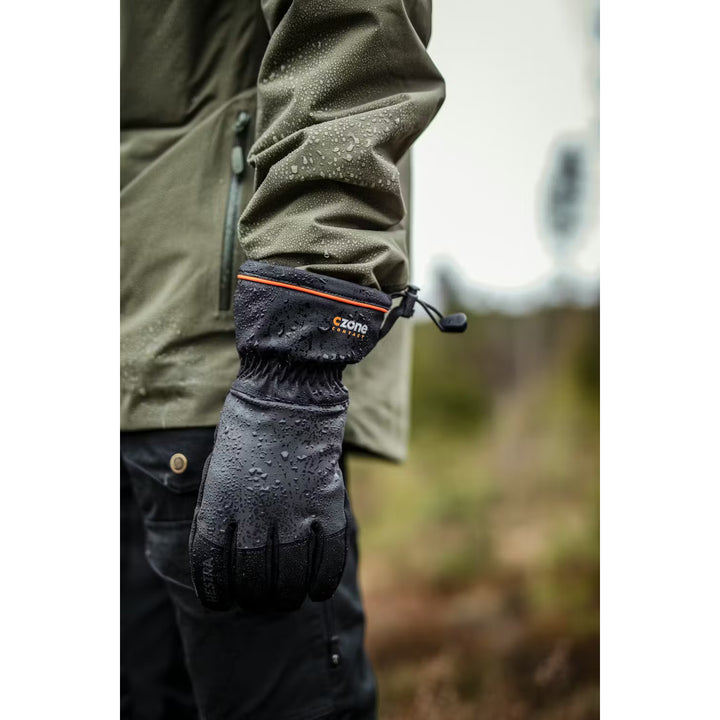 Hestra CZone Contact Gauntlet Gloves Black/Charcoal