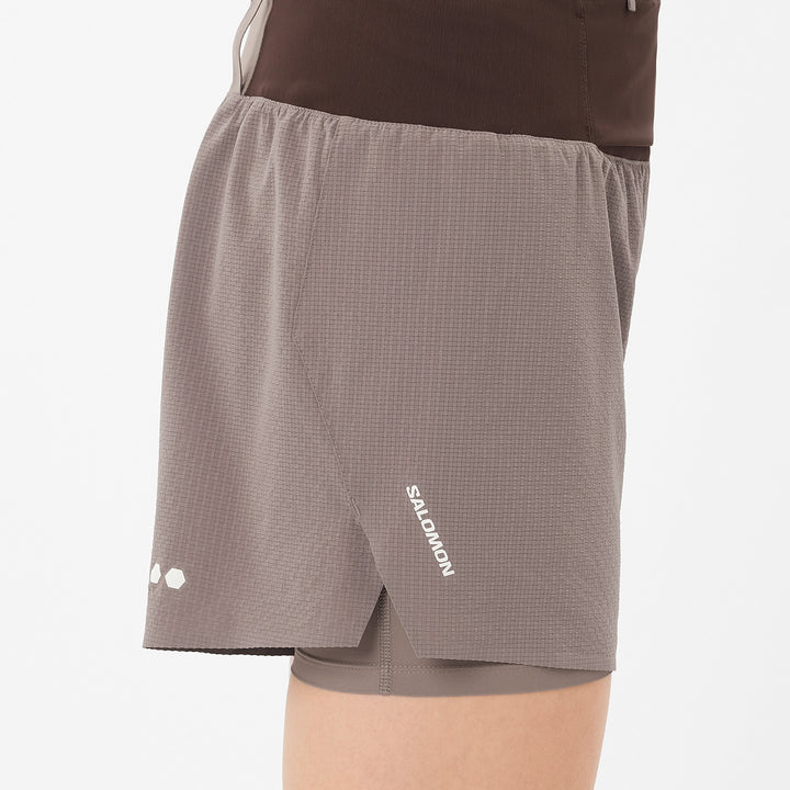 Salomon Sense Aero 2in1 4" Shorts - Women's Iron