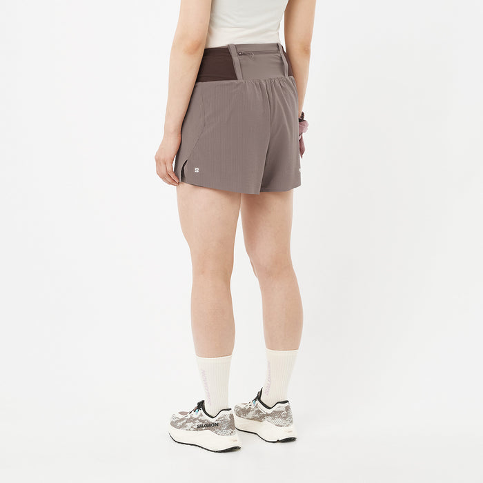 Salomon Sense Aero 2in1 4" Shorts - Women's Iron