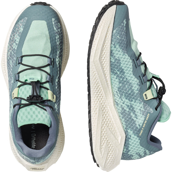 Salomon Aero Glide 4 Gravel Shoes - Women's Stormy Weather/Lichen/Vanilla Ice