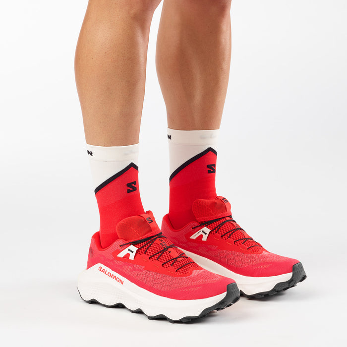 Salomon Ultra Glide 4 Shoes - Men's Fiery Red/Vanilla Ice/Black