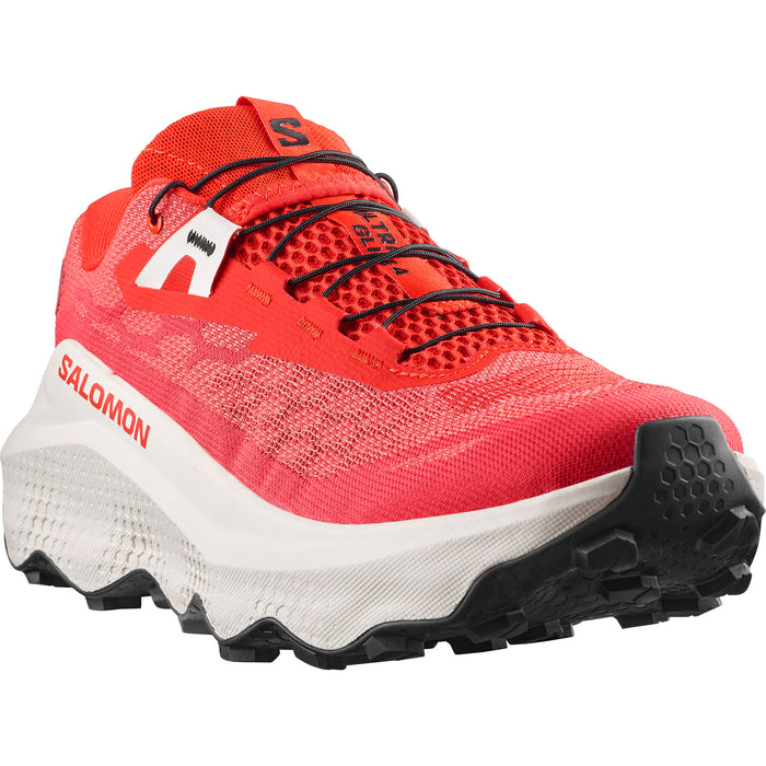 Salomon Ultra Glide 4 Shoes - Men's Fiery Red/Vanilla Ice/Black