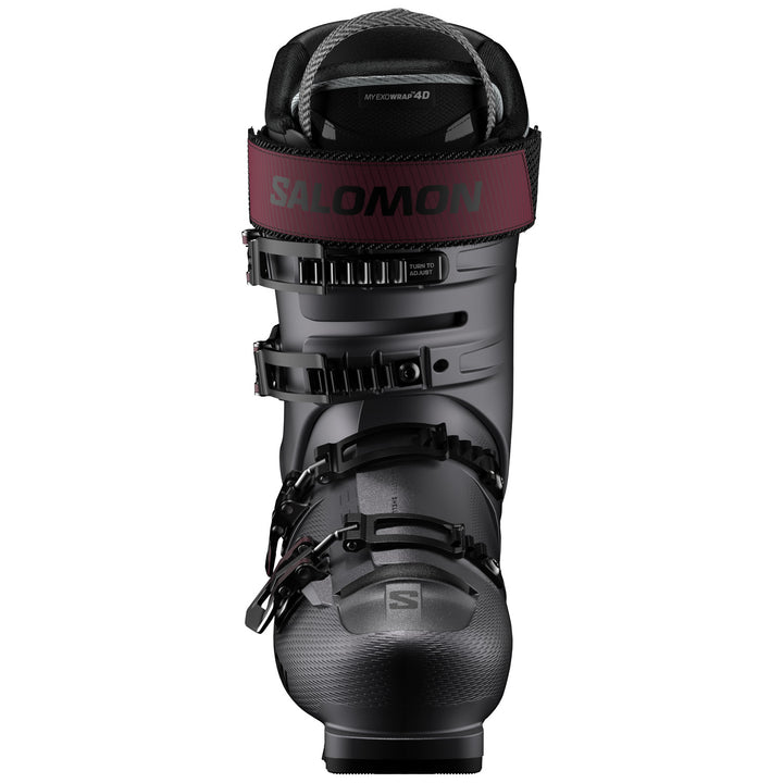 Salomon S/Pro Delta 120 GW Ski Boots 2026 Beluga Metallic/Beluga Metallic/Burgundy Metallic