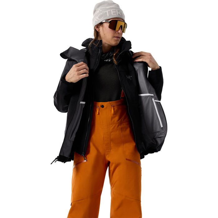 Arc'teryx Rush Short Bib Pants - Women's Copper Sky/Blaze