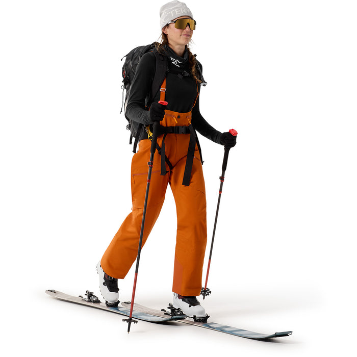 Arc'teryx Rush Short Bib Pants - Women's Copper Sky/Blaze
