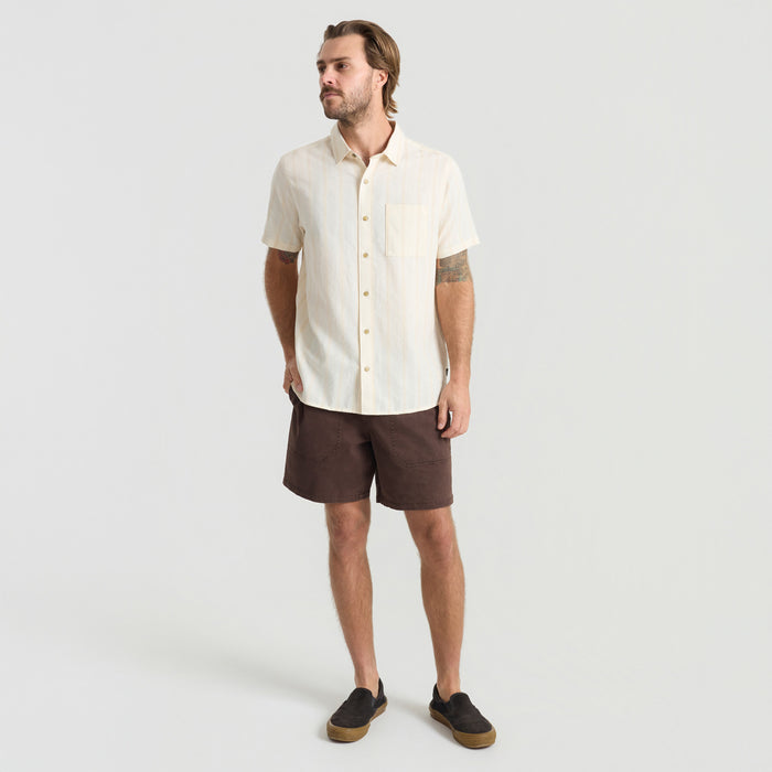 Roark Crosswinds Short-Sleeve Woven Shirt - Men's Unbleached
