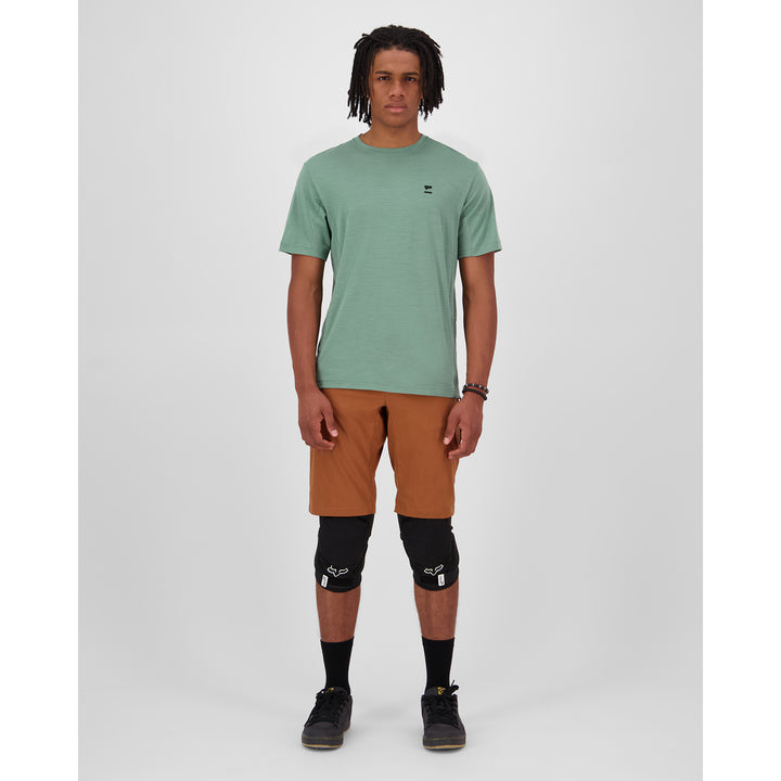 MONS ROYALE Tarn Merino Shift T-Shirt Thyme/Cypress
