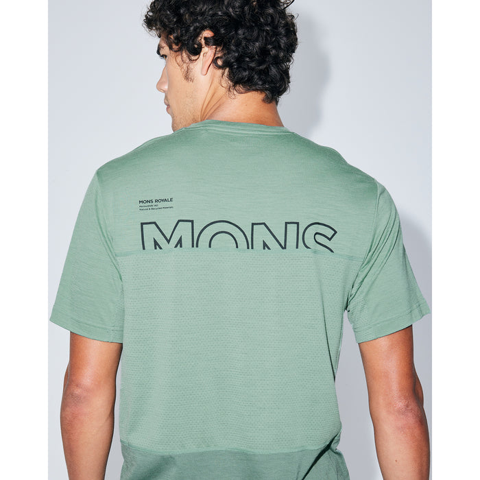 MONS ROYALE Tarn Merino Shift T-Shirt Thyme/Cypress