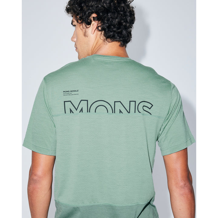 MONS ROYALE Tarn Merino Shift T-Shirt Thyme/Cypress