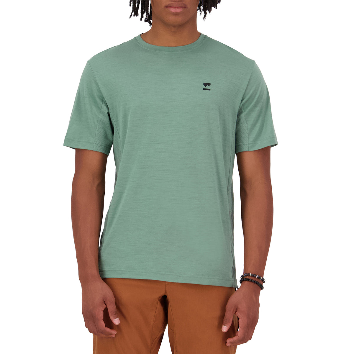 MONS ROYALE Tarn Merino Shift T-Shirt Thyme/Cypress