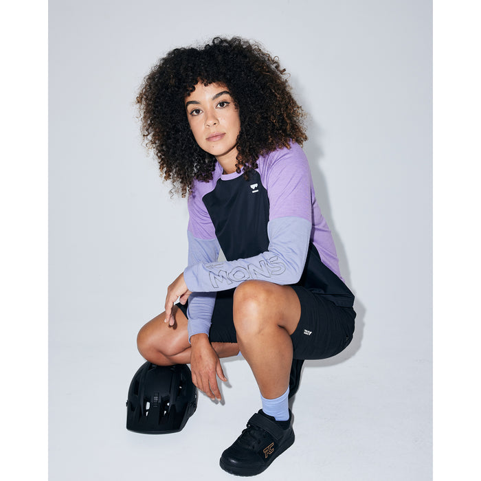 MONS ROYALE Tarn Merino Shift Tee - Women's Skyline/Bloom