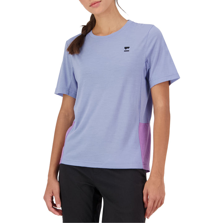 MONS ROYALE Tarn Merino Shift Tee - Women's Skyline/Bloom