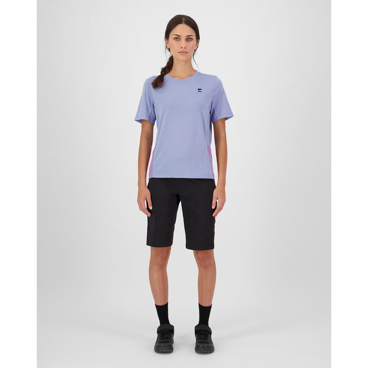 MONS ROYALE Tarn Merino Shift Tee - Women's Skyline/Bloom