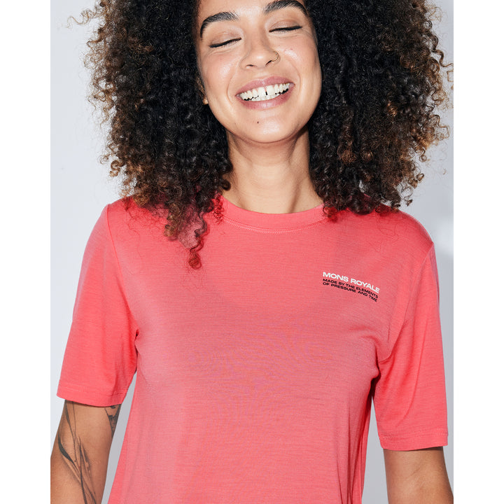 MONS ROYALE Icon Relaxed Top - Women's Watermelon