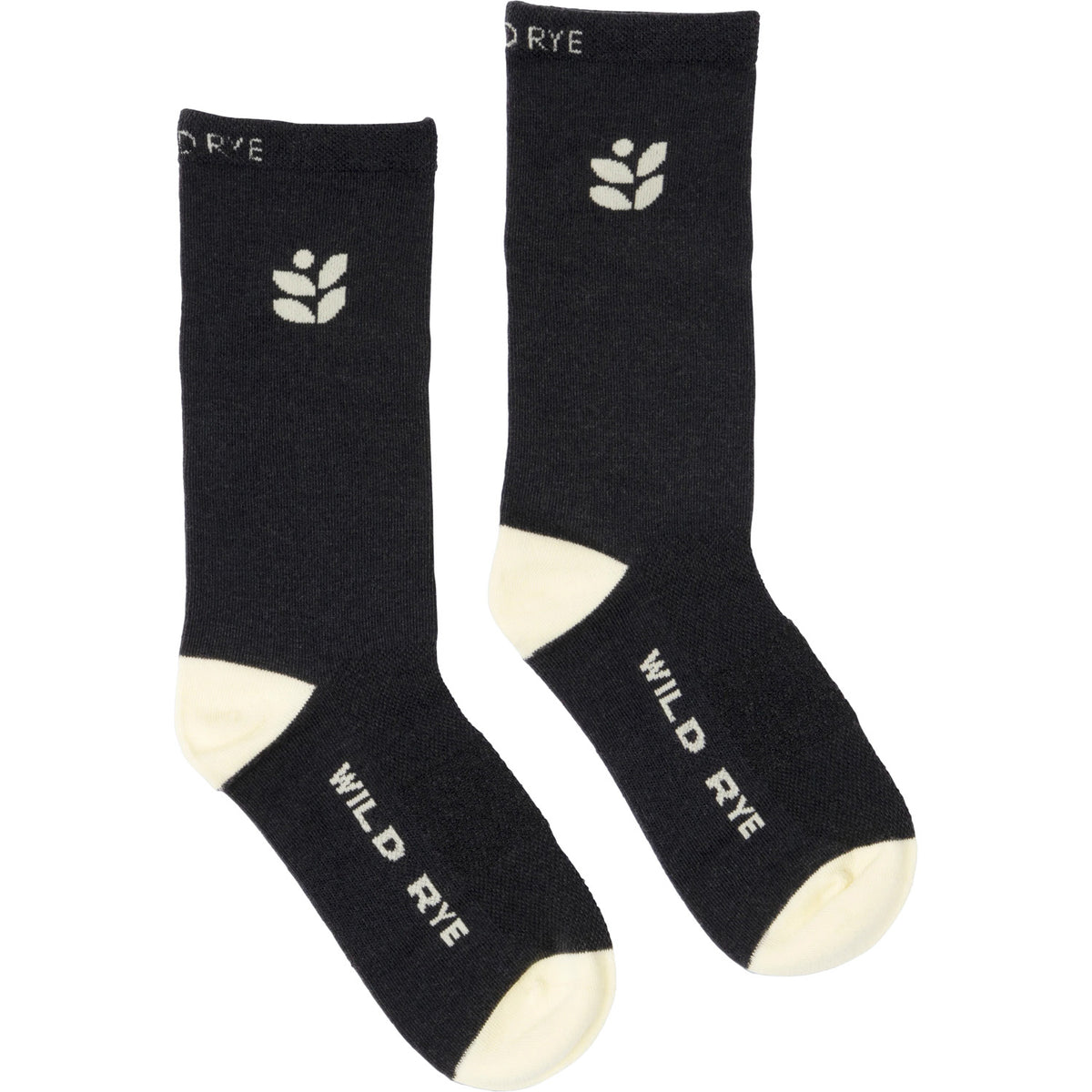 Wild Rye Bike Socks - Women's Butter Logo