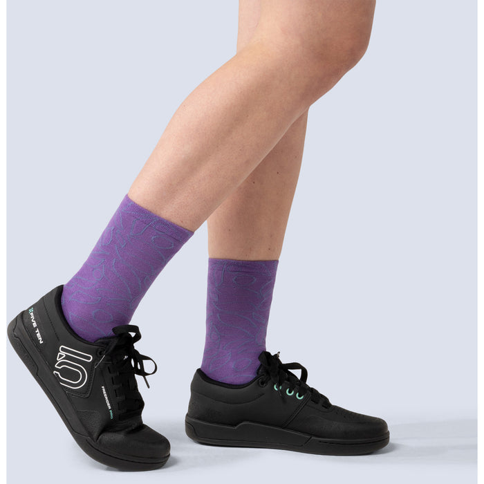 Wild Rye Bike Socks - Women's Amethyst