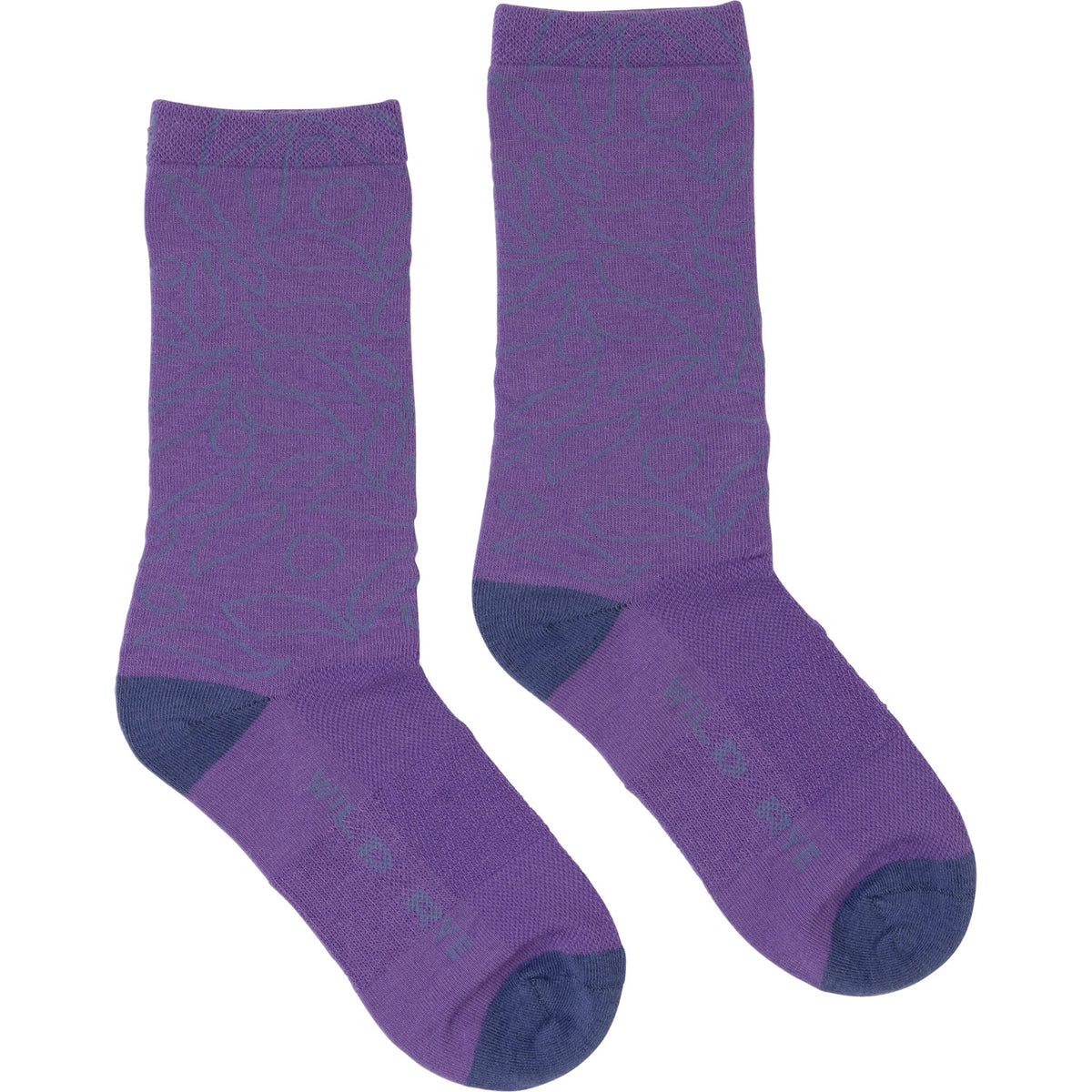 Wild Rye Bike Socks - Women's Amethyst