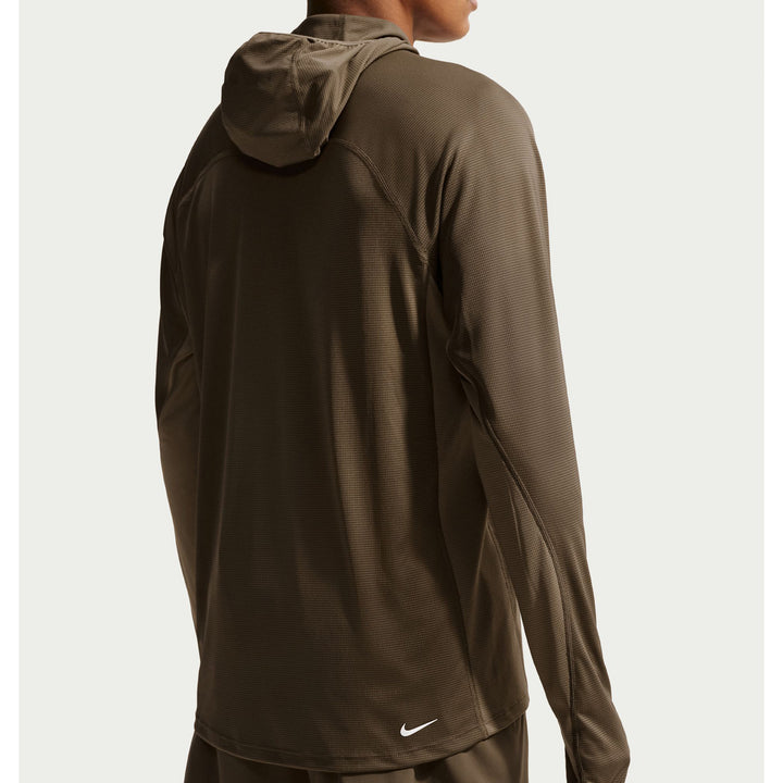 Nike ACG Dri-Fit UV Long-Sleeve Hooded Top - Men's Ironstone/Mink Brown/Summit White