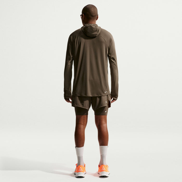 Nike ACG Dri-Fit UV Long-Sleeve Hooded Top - Men's Ironstone/Mink Brown/Summit White