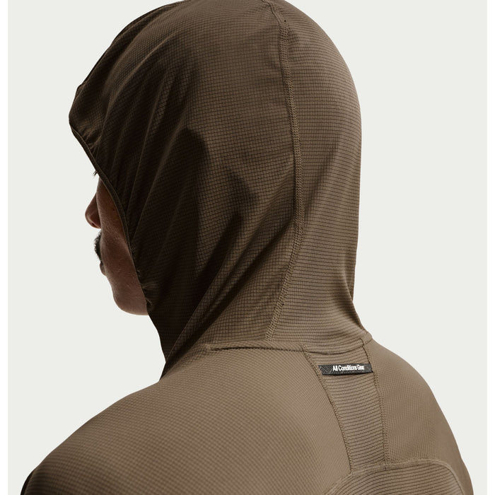 Nike ACG Dri-Fit UV Long-Sleeve Hooded Top - Men's Ironstone/Mink Brown/Summit White