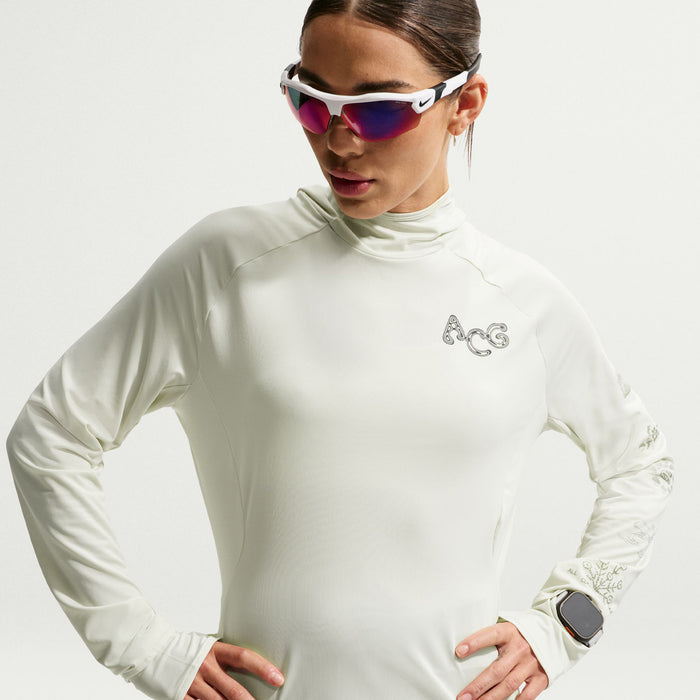 Nike ACG Dri-Fit UV Silver CHS Long-Sleeve Hoodie - Women's Sea Glass/Sea Glass/Summit White