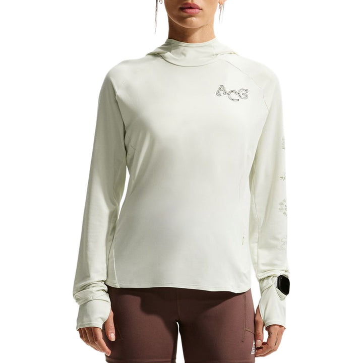 Nike ACG Dri-Fit UV Silver CHS Long-Sleeve Hoodie - Women's Sea Glass/Sea Glass/Summit White